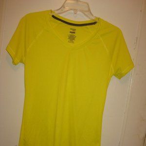 Danskin Now Lightweight T-Shirt, yellow, size M for working out, running, casual